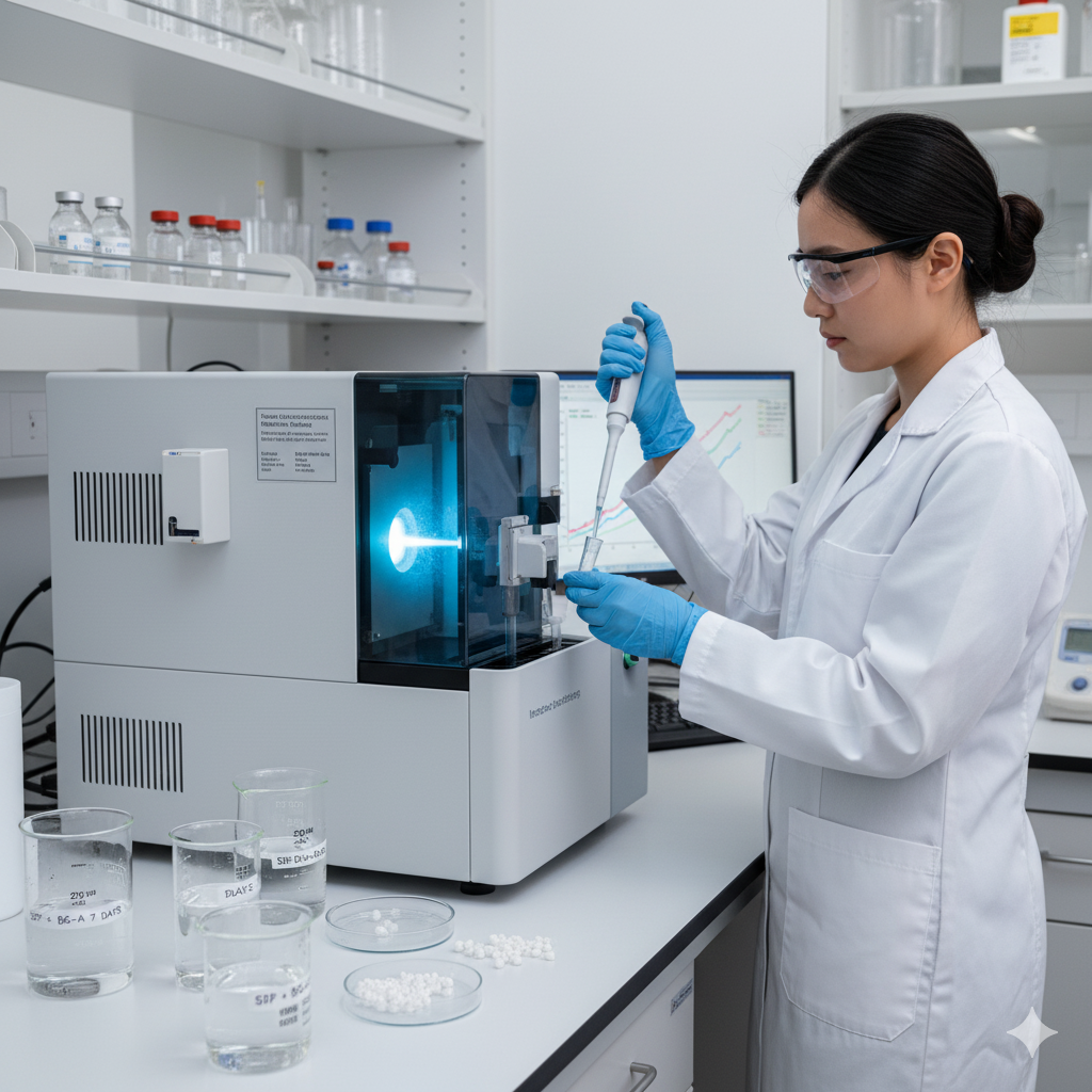 Bioactive glass ion release process