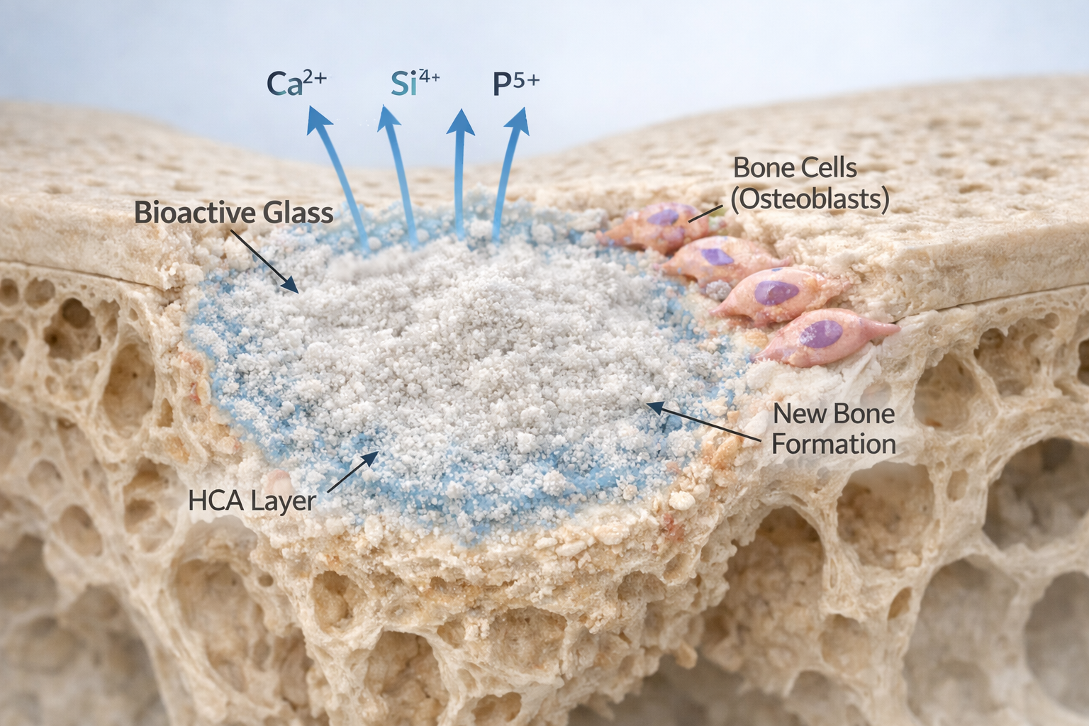 Bioactiveglass in Orthopedic Care: A New Era in Bone Healing