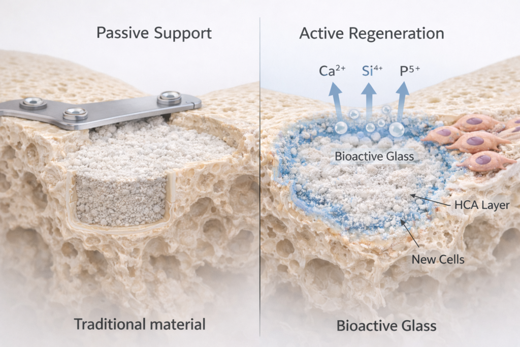 Bioactiveglass in Orthopedic Care: A New Era in Bone Healing