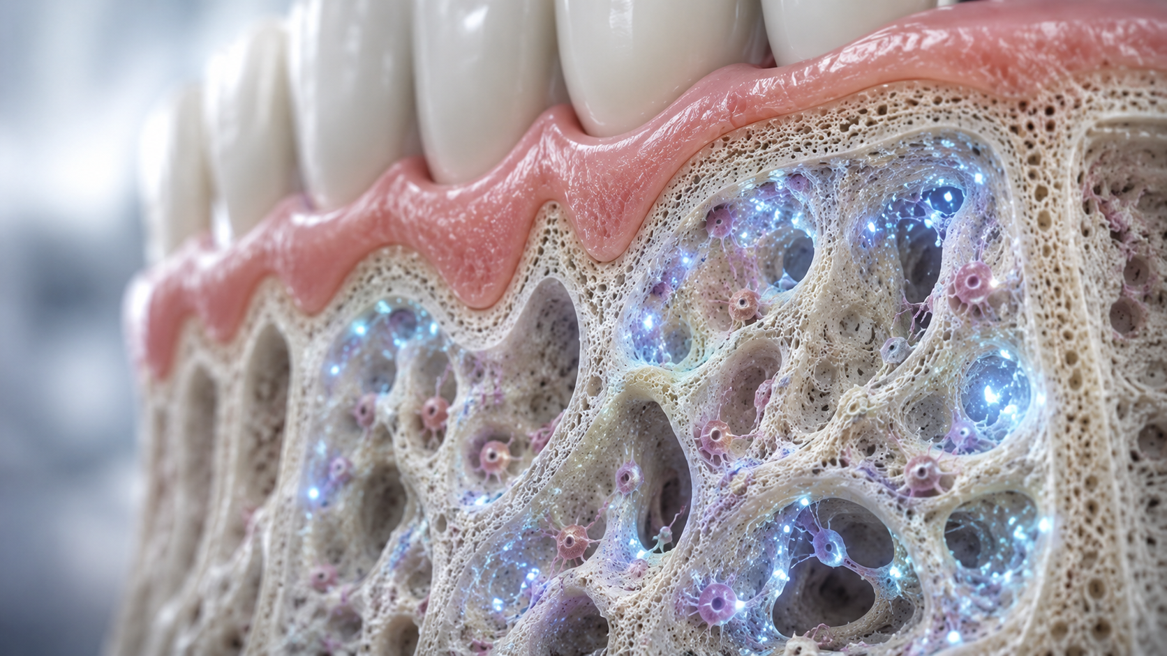 Dental implants bioactive glass